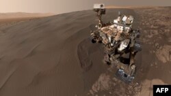 Селфи, сделанное марсоходом Curiosity, опубликованное 31 января 2016